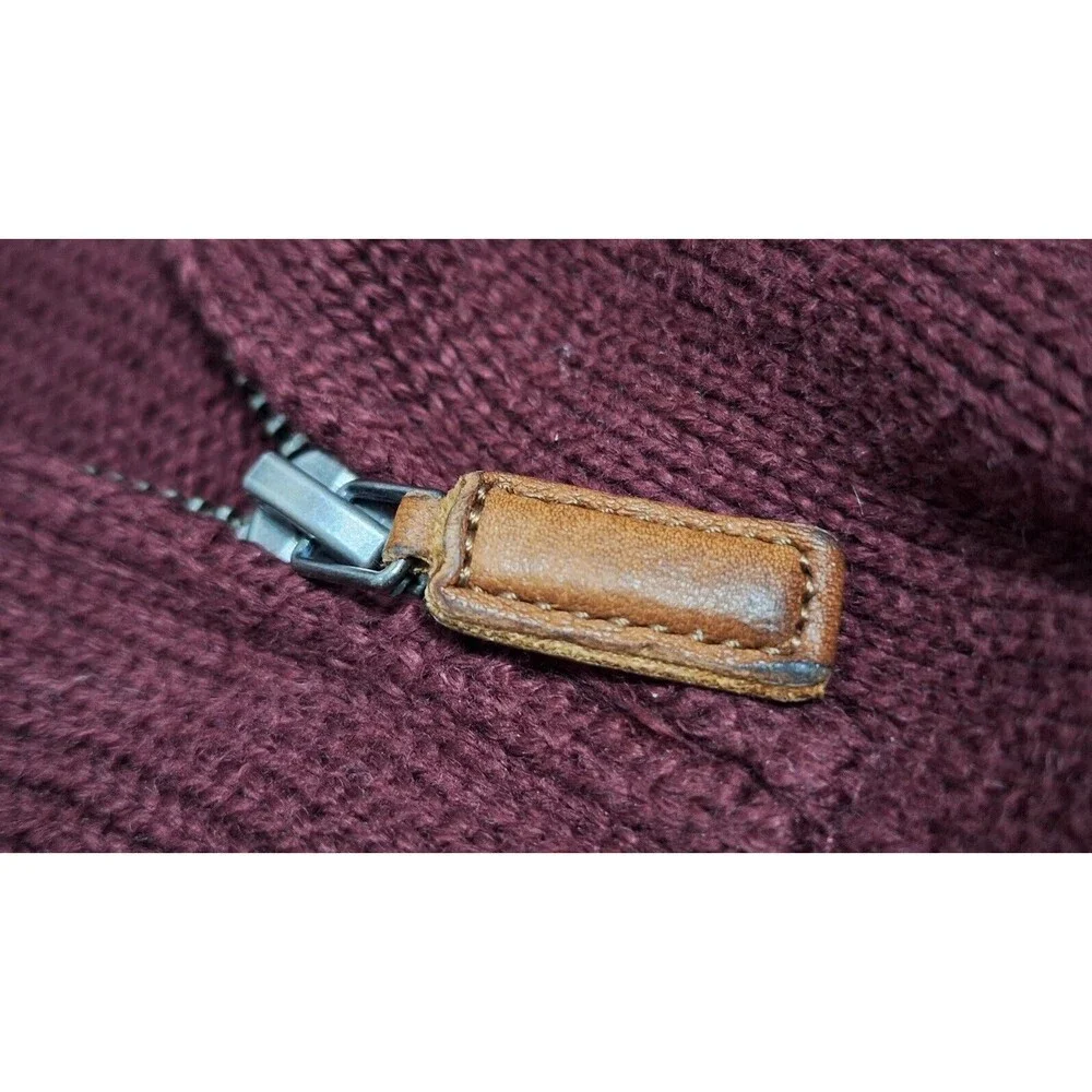 RALPH LAUREN POLO MENS 2XLT HEAVY 100% KNIT COTTON TURTLE NECK ¼ ZIP SWEATER